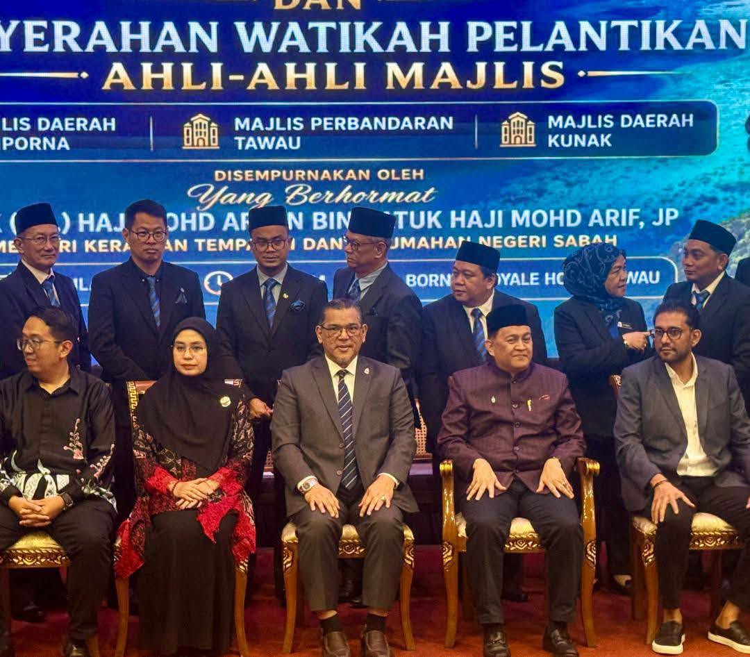 Nizam hadiri Majlis Angkat Sumpah Ahli Majlis PBT Tawau, Semporna dan Kunak