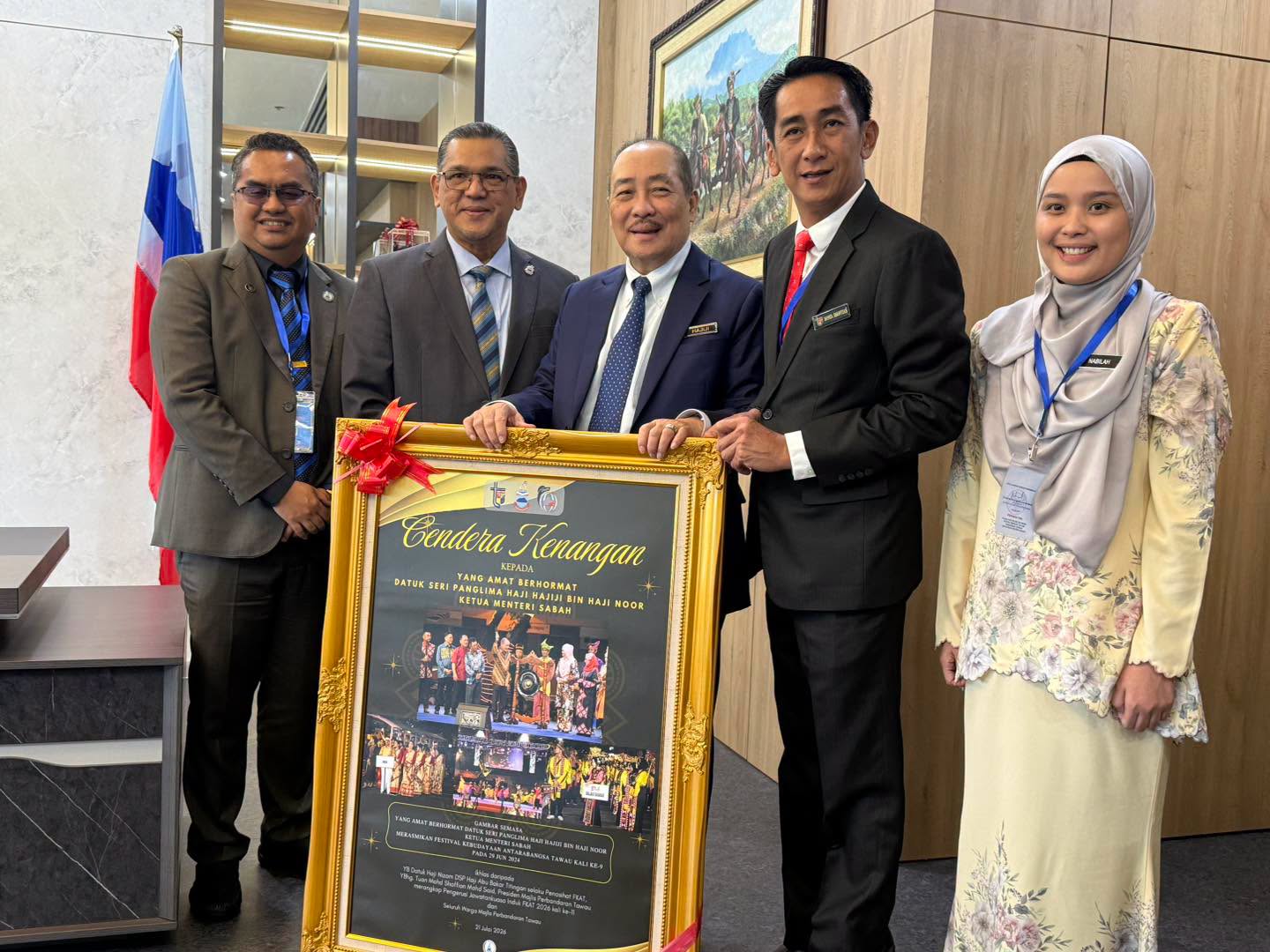 Nizam sertai kunjungan MPT, PEMADAM Tawau jemput Ketua Menteri Ke FKAT 2026