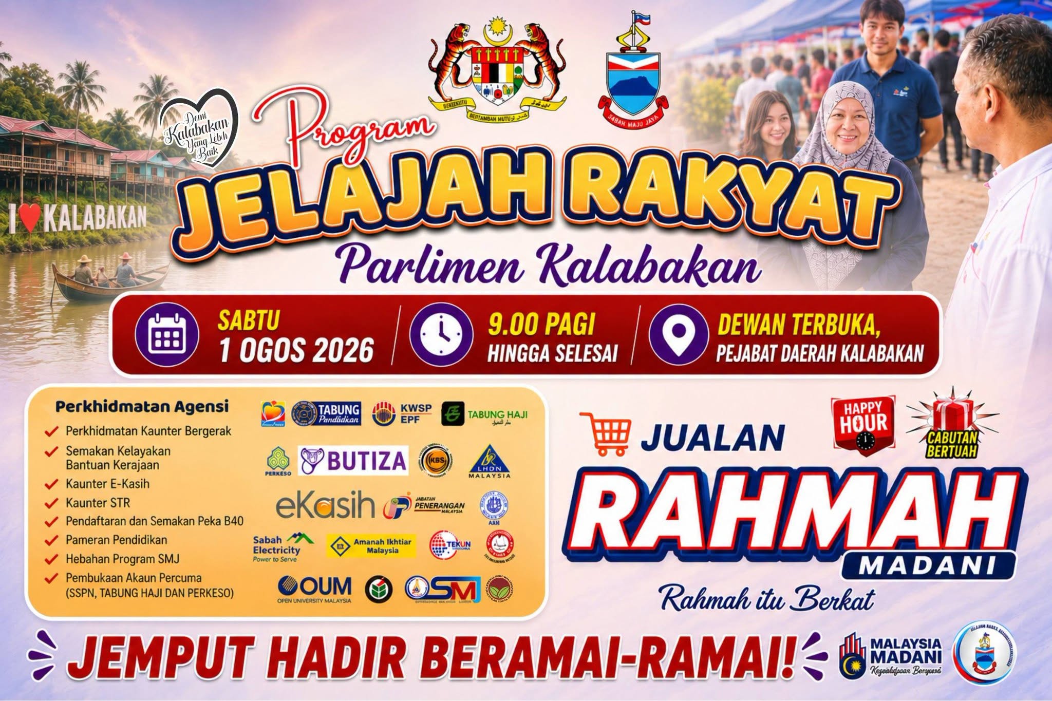 Andi Suryady jemput warga Kalabakan hadiri Jelajah Rakyat, Jualan Rahmah MADANI